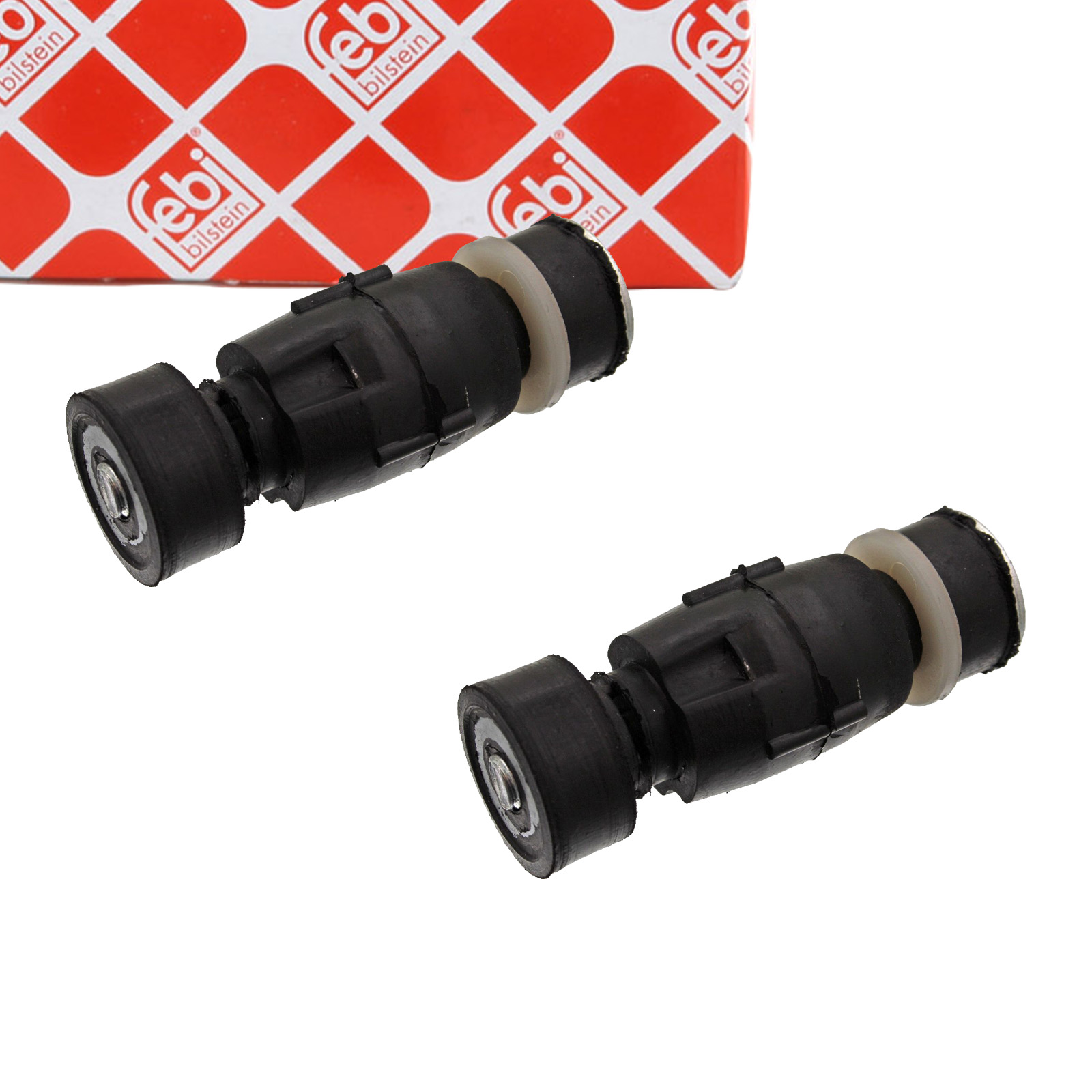 2x febi 27447 Anti-roll bar bushings for DACIA Logan, Sandero 1, 2, Dokker, Lodgy (front outer)