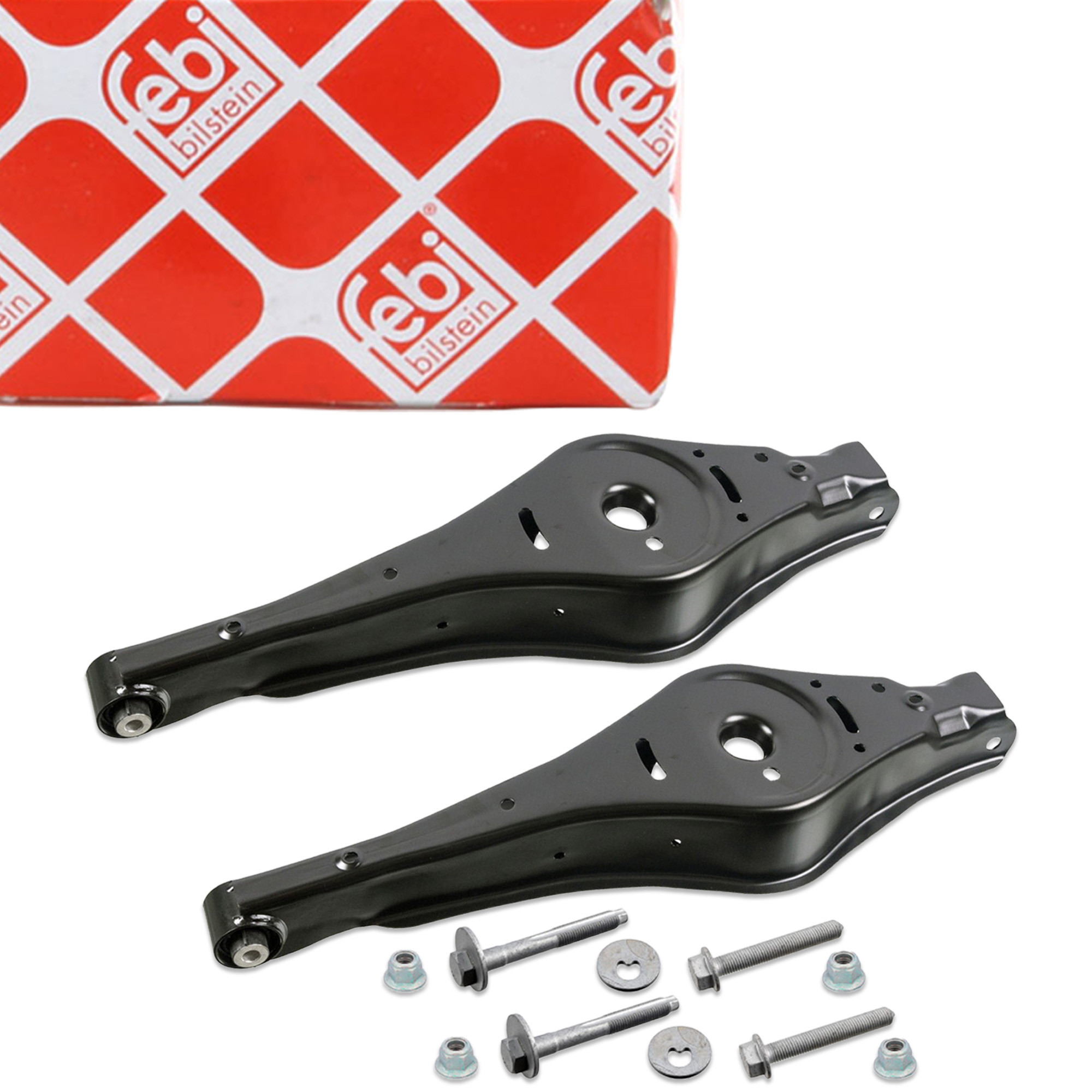 2x febi Querlenker Federaufnahme + Schrauben f&uuml;r VW Golf 5 6 Passat Tiguan Touran hinten