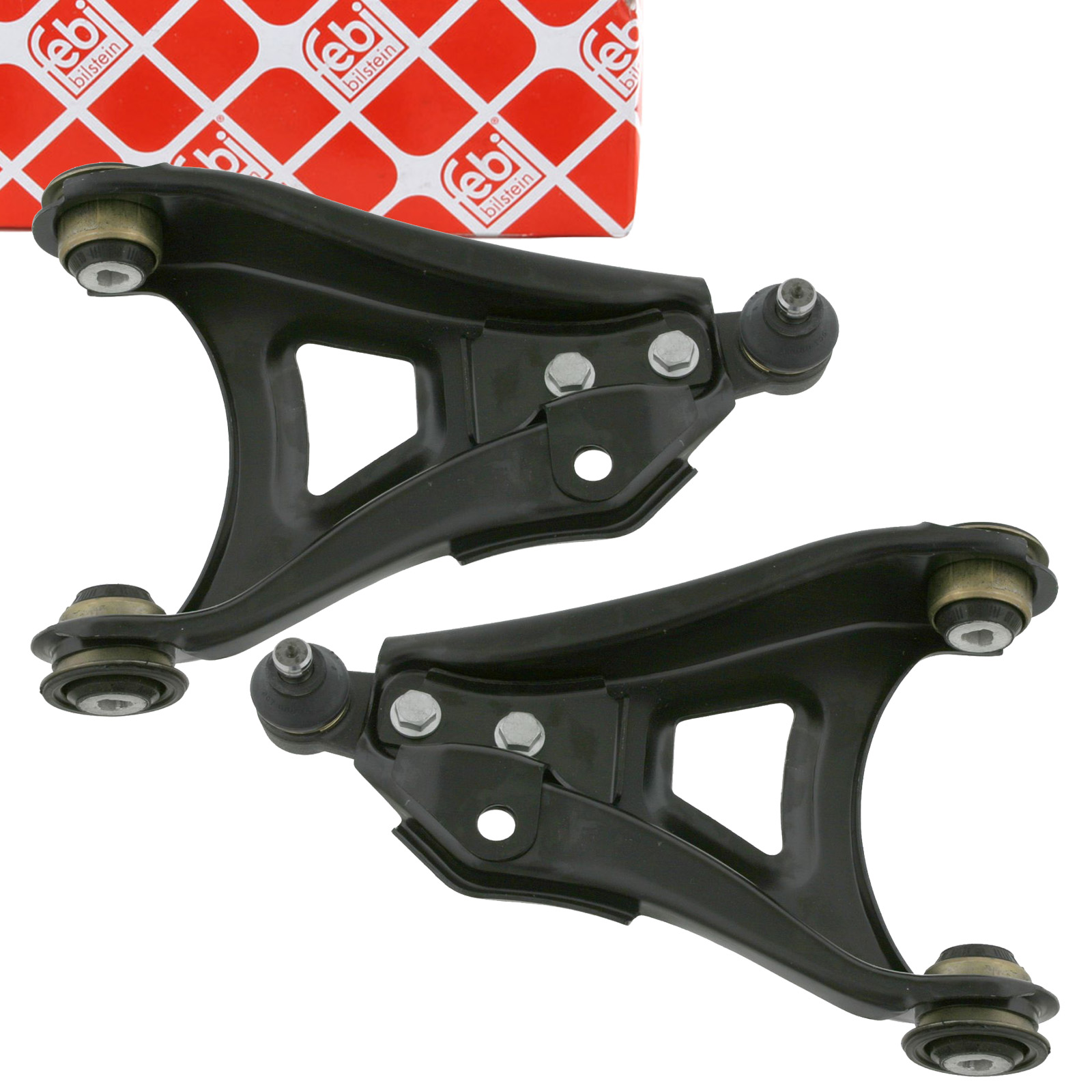 2x febi Querlenker Lenker + Traggelenk f&uuml;r RENAULT Clio 2 Kangoo Thalia 1 2 vorne unten