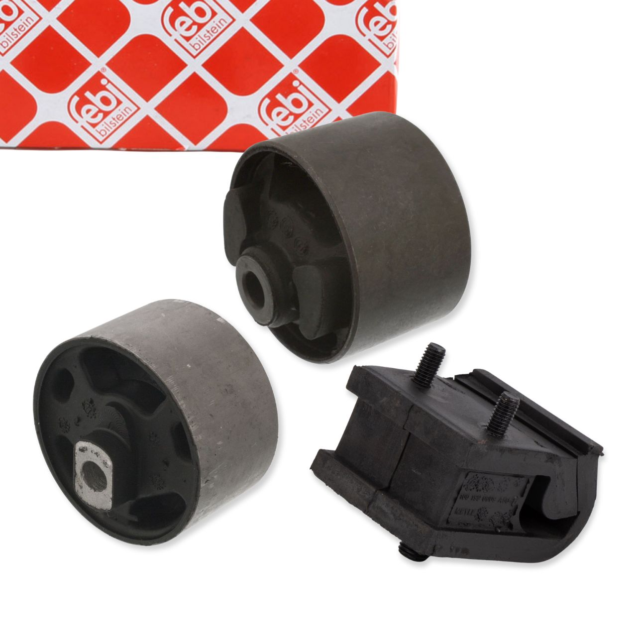 3x febi Motorlager Set f&uuml;r VW Golf 1 Jetta Scirocco 1 1.5 1.6/GTI mit Automatikgetriebe