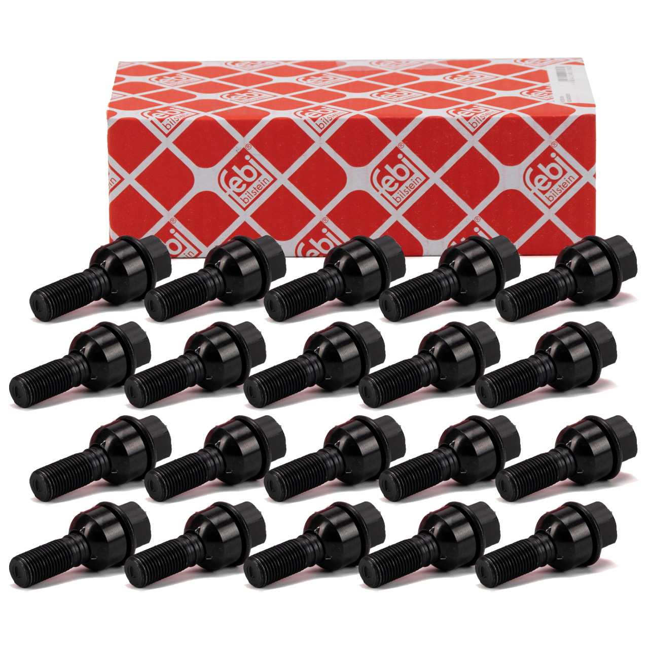 20x febi 101798 Radschraube M14x1,5mm für PORSCHE Cayenne (92A 9YA) WHT004676A