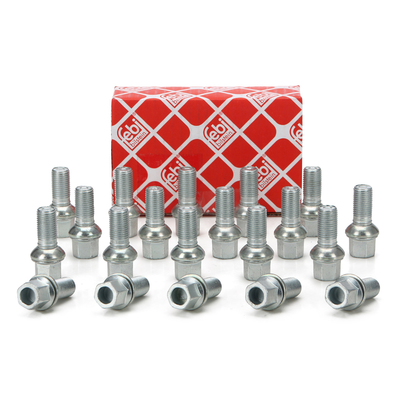 20x febi 23368 Radschraube M14x1,5mm f&uuml;r VW ID.3 ID.4 / 5 CUPRA Born SKODA Enyaq WHT002438
