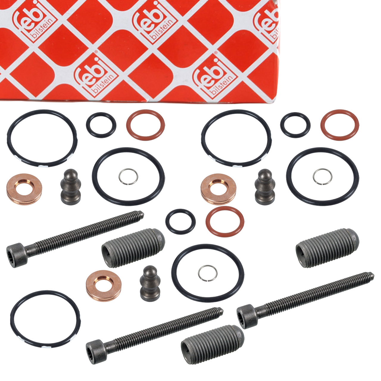 3x febi 177626 Repair Kit for Pump-Nozzle Unit for VW Polo 6N2, 9N, Lupo A2, 8Z0 1.2/1.4 TDI