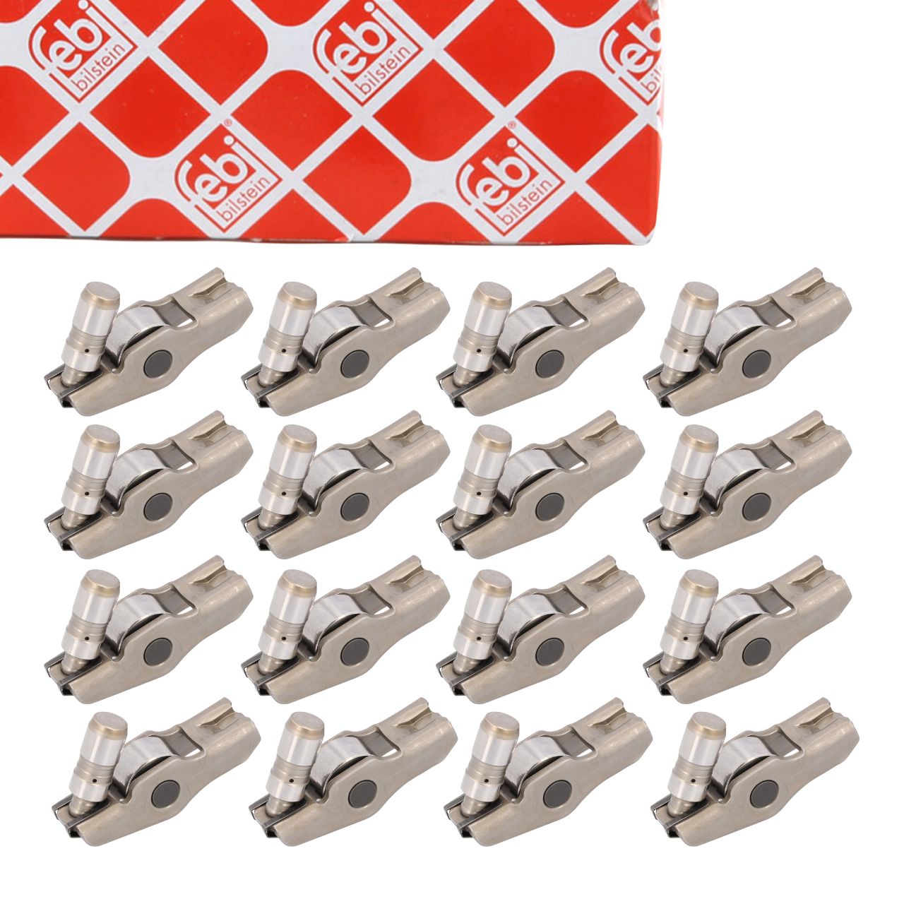16x febi 185213 Kipphebel + Ventilst&ouml;&szlig;el f&uuml;r PSA Jumper 2 Boxer FIAT Ducato 244 2.3/3.0 D