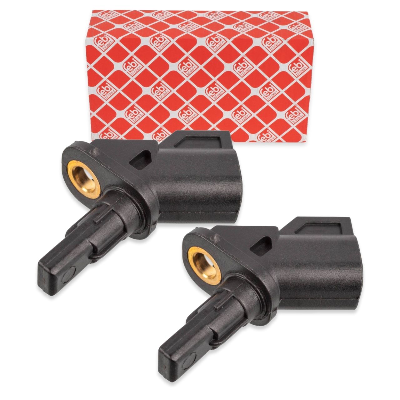 2x febi 171152 ABS Wheel Speed Sensor for FORD Focus 2, 3, C-Max 2, Kuga 1, 2, Connect (front)