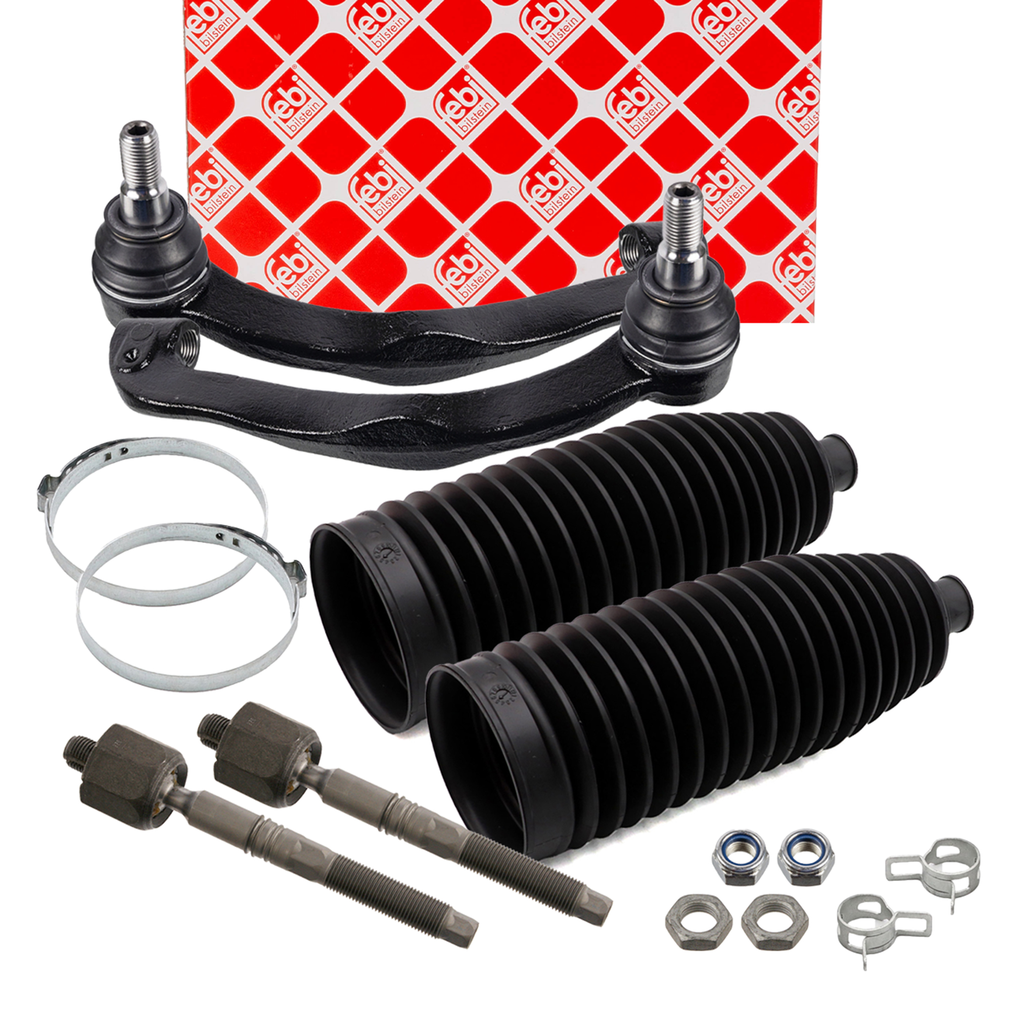 2x febi PROKIT Spurstange + Kopf + Manschette f&uuml;r VW California Multivan Transporter vorne