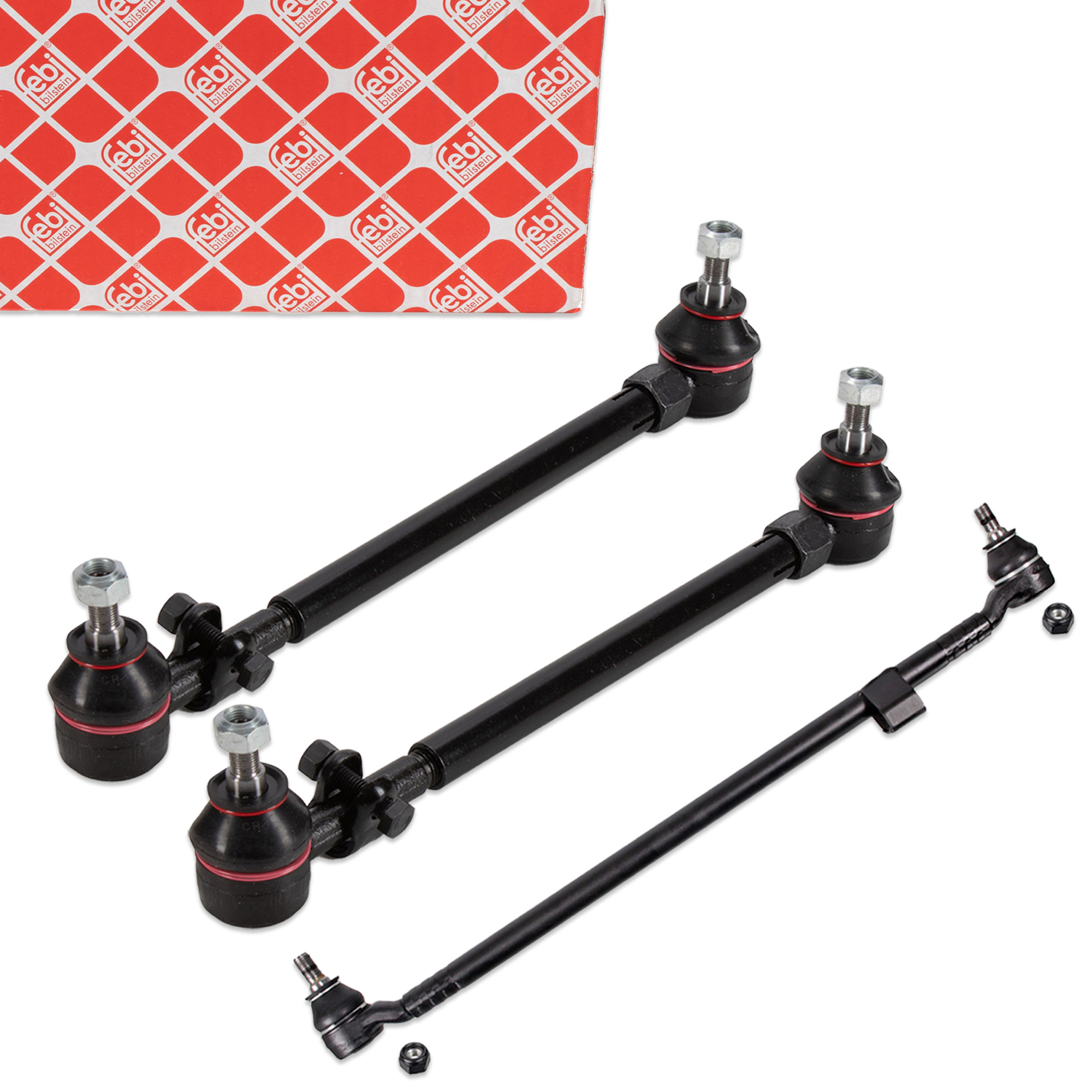 febi Handlebar + 2x Tie Rods for MERCEDES-BENZ E-Class W124 S124 C124 (Front)