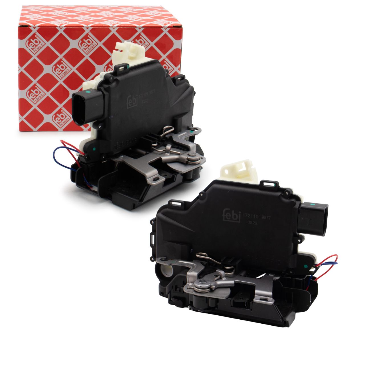 2x febi door lock actuator for VW Golf 4, Passat B5, B5.5, Arosa, Leon 1M, Octavia 1 (front)