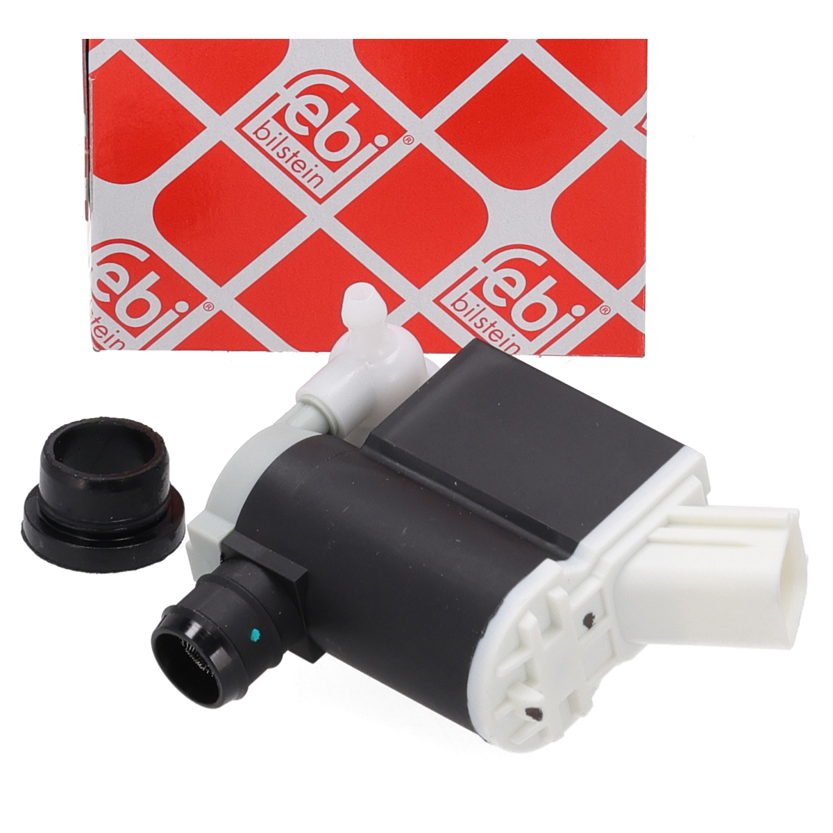 febi Waschwasserpumpe Dualpumpe f&uuml;r KIA Ceed Sportage 2 Picanto 2 ix55 HYUNDAI i10 Santa 3