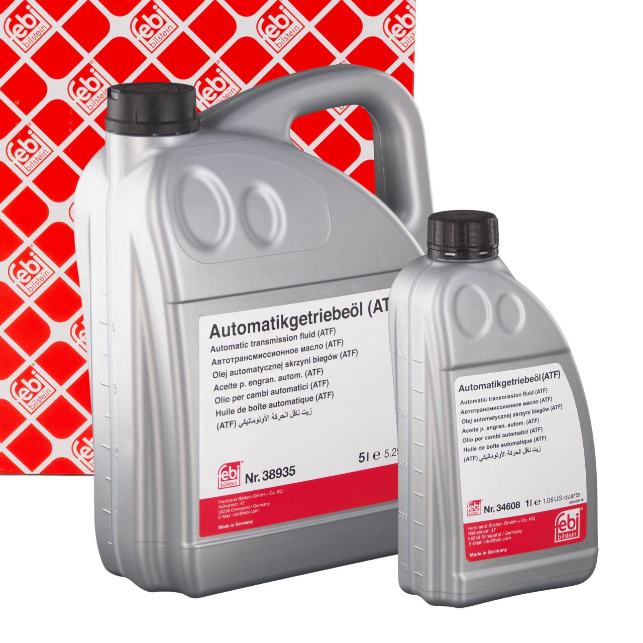 6L 6 Liter febi ATF Automatikgetriebe&ouml;l AUDI BMW HYUNDAI JAGUAR PORSCHE VW