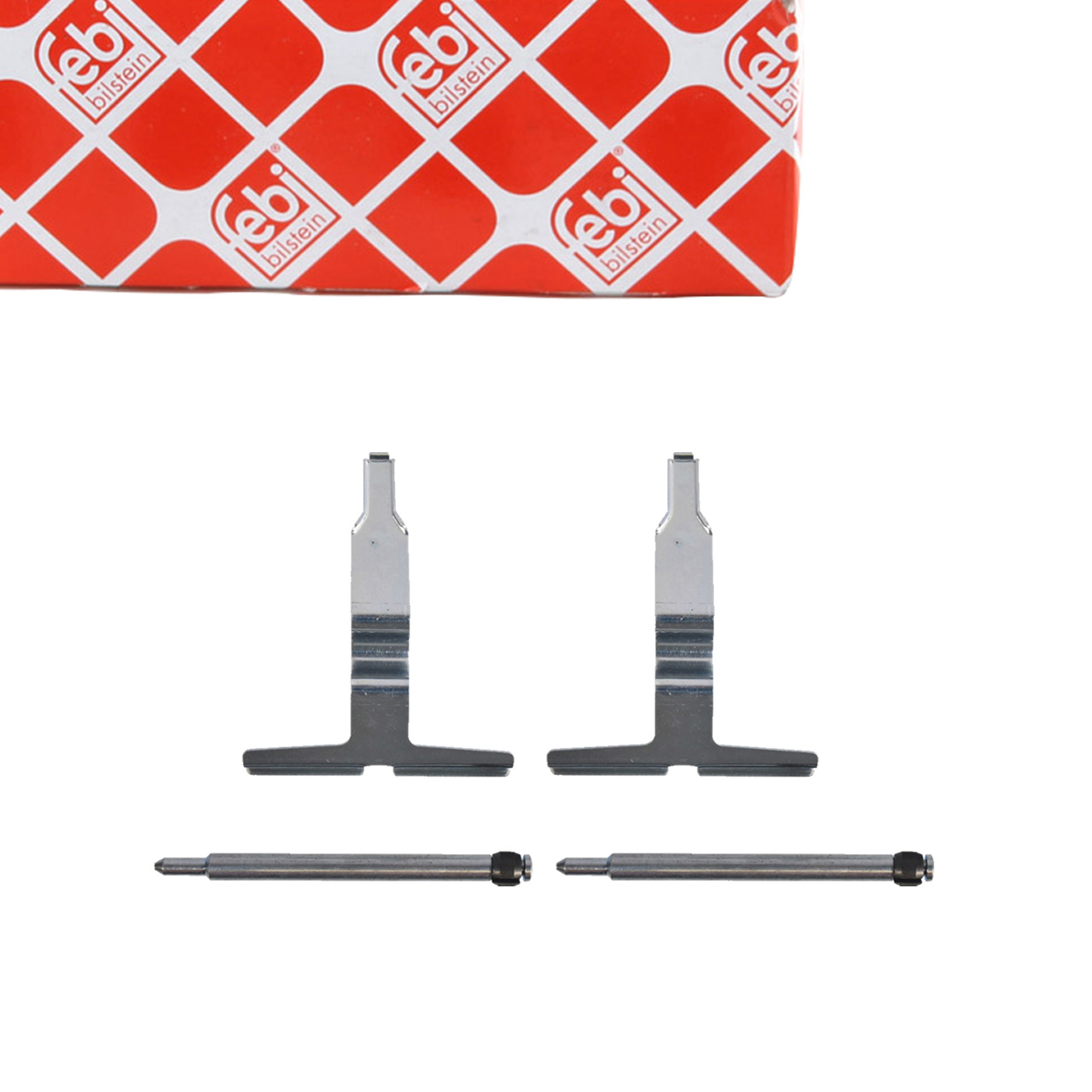 febi 181486 Zubehörsatz Montagestz Federnsatz für Bremsbeläge hinten