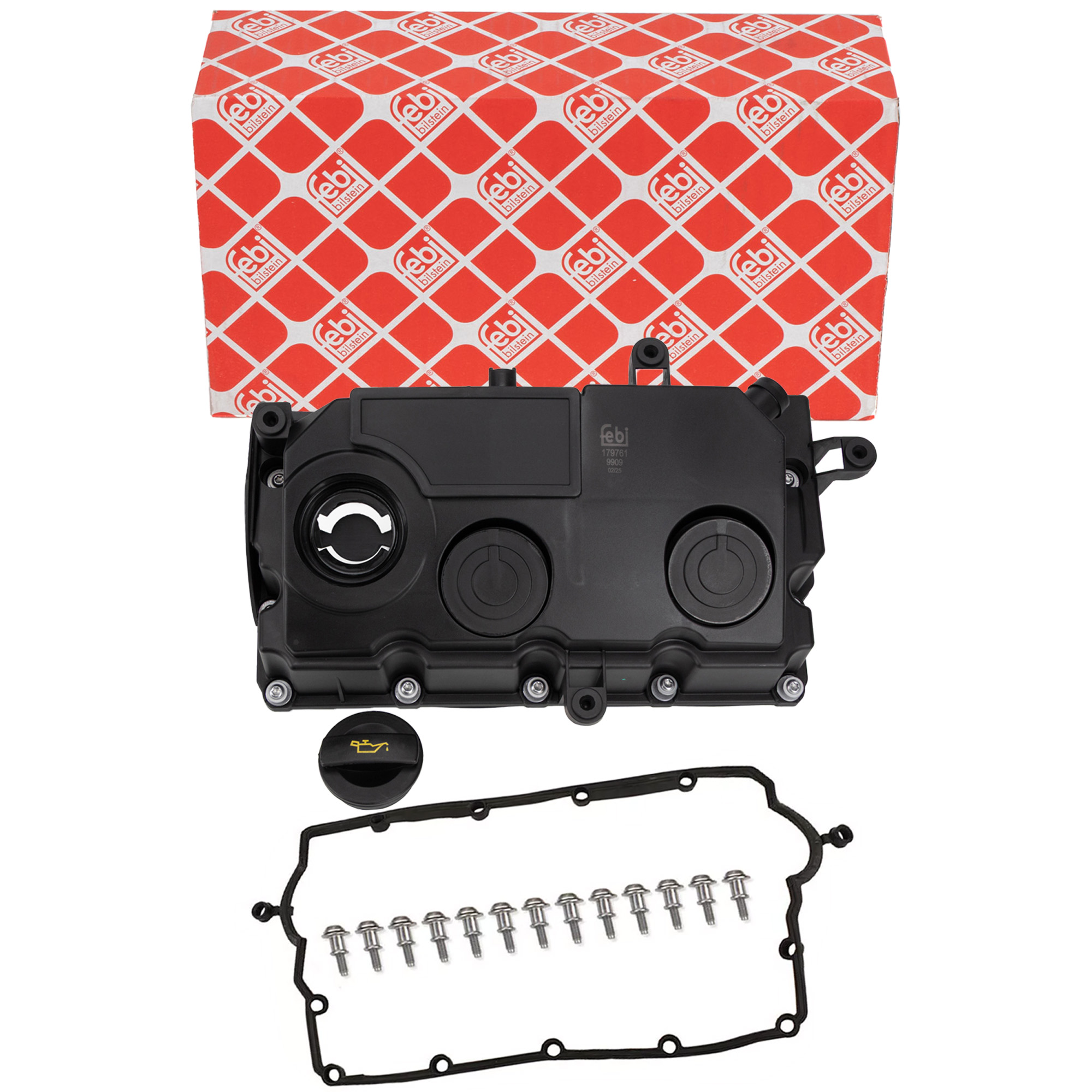 febi Valve Cover + Gasket for VW Golf 5, Passat B6, Polo 4, Touran 1.9/2.0 TDI 03G103469G