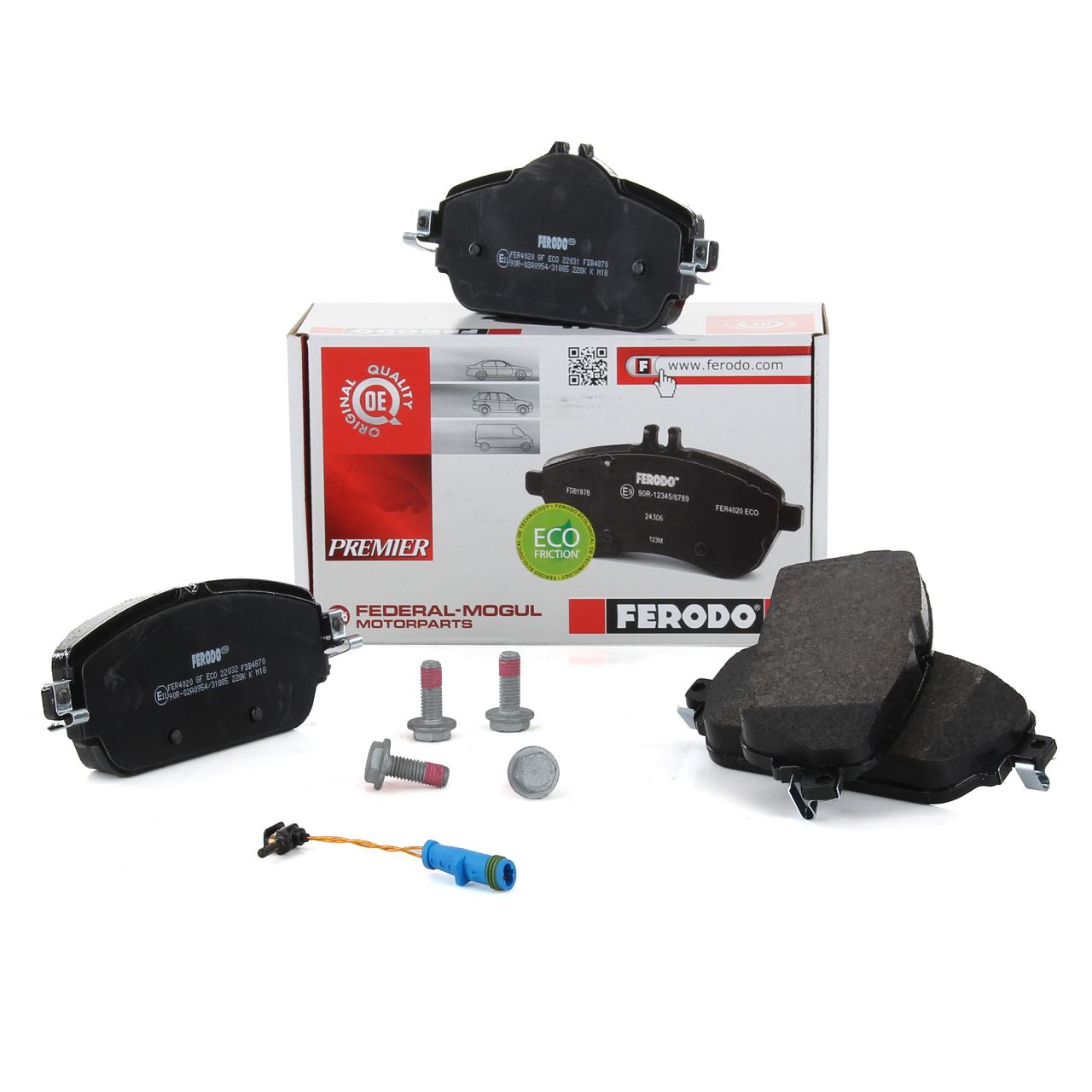 FERODO Brake Pads + Wako for MERCEDES W176, W246, W205, C117, X117, W213, X156 (Front)