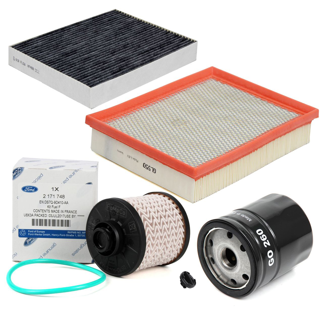 Filter-Set 4-tlg f&uuml;r FORD MONDEO 5 GALAXY CK S-MAX CJ EDGE 2.0 TDCi 120-210 PS