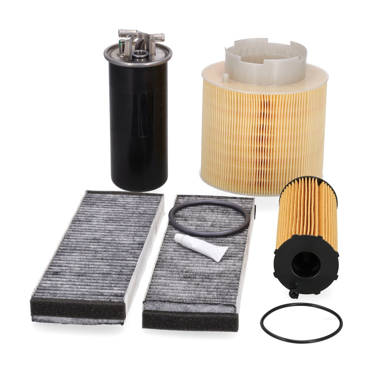 4-piece filter set for AUDI A6 (C6) 2.7 / 3.0 TDI 163&ndash;233 hp up to model year