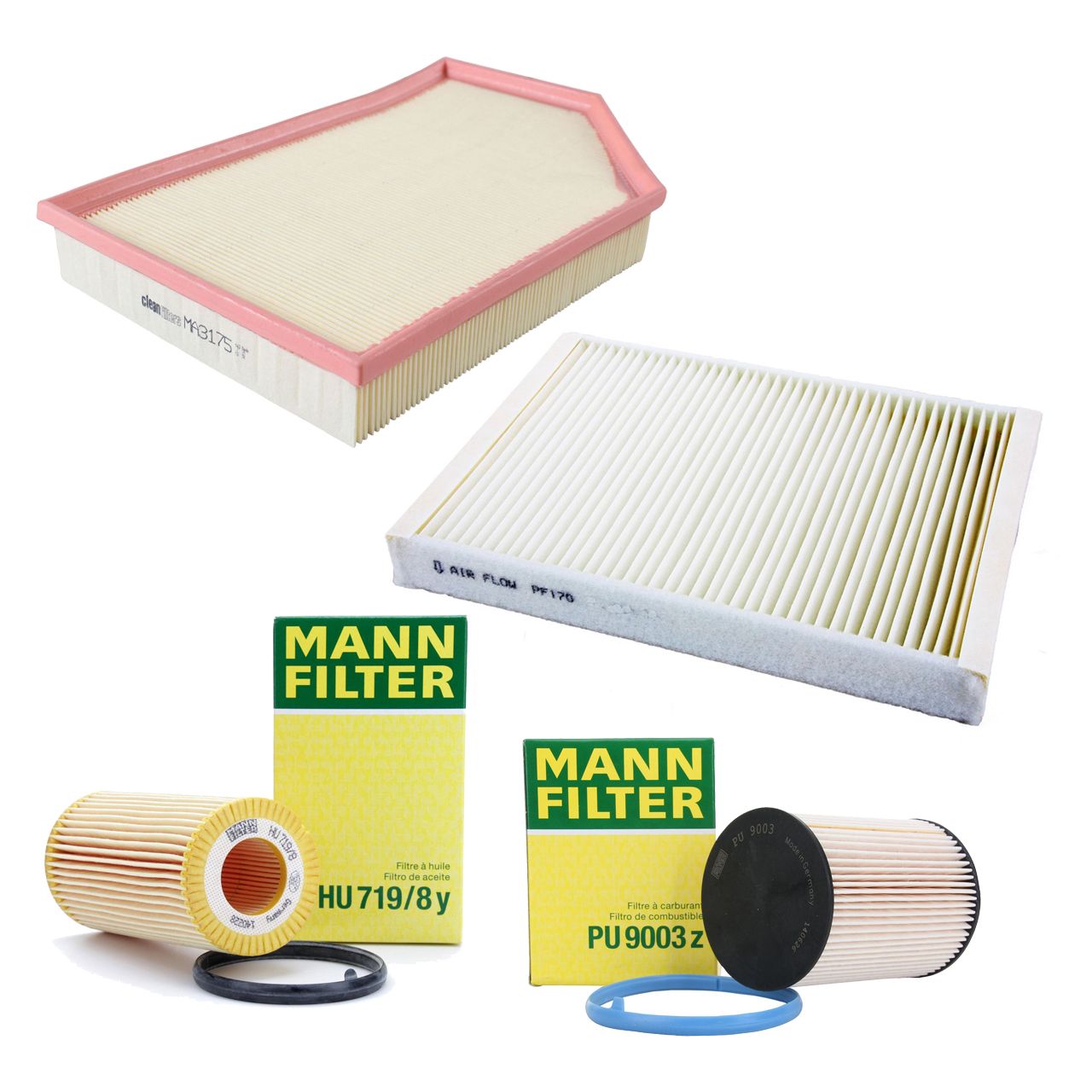 Filter set for VOLVO S60 II, S80 II, V60, V70 III, XC60, XC70 II, D3, D4, D5