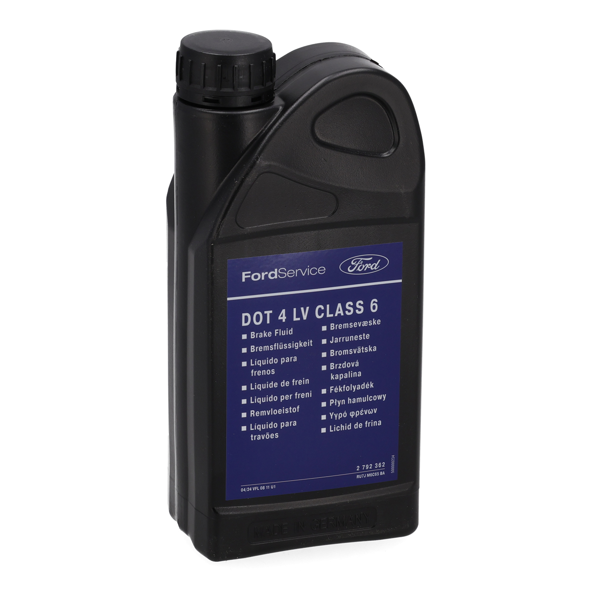 1L 1 Liter ORIGINAL FORD Brake Fluid DOT 4 LV CLASS 6 WSS-M6C65-A2 2792362
