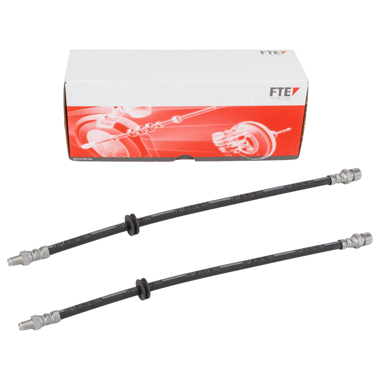 2x FTE 9240249 Bremsschlauch für PORSCHE 924 944 vorne 477611071B / 477611071F