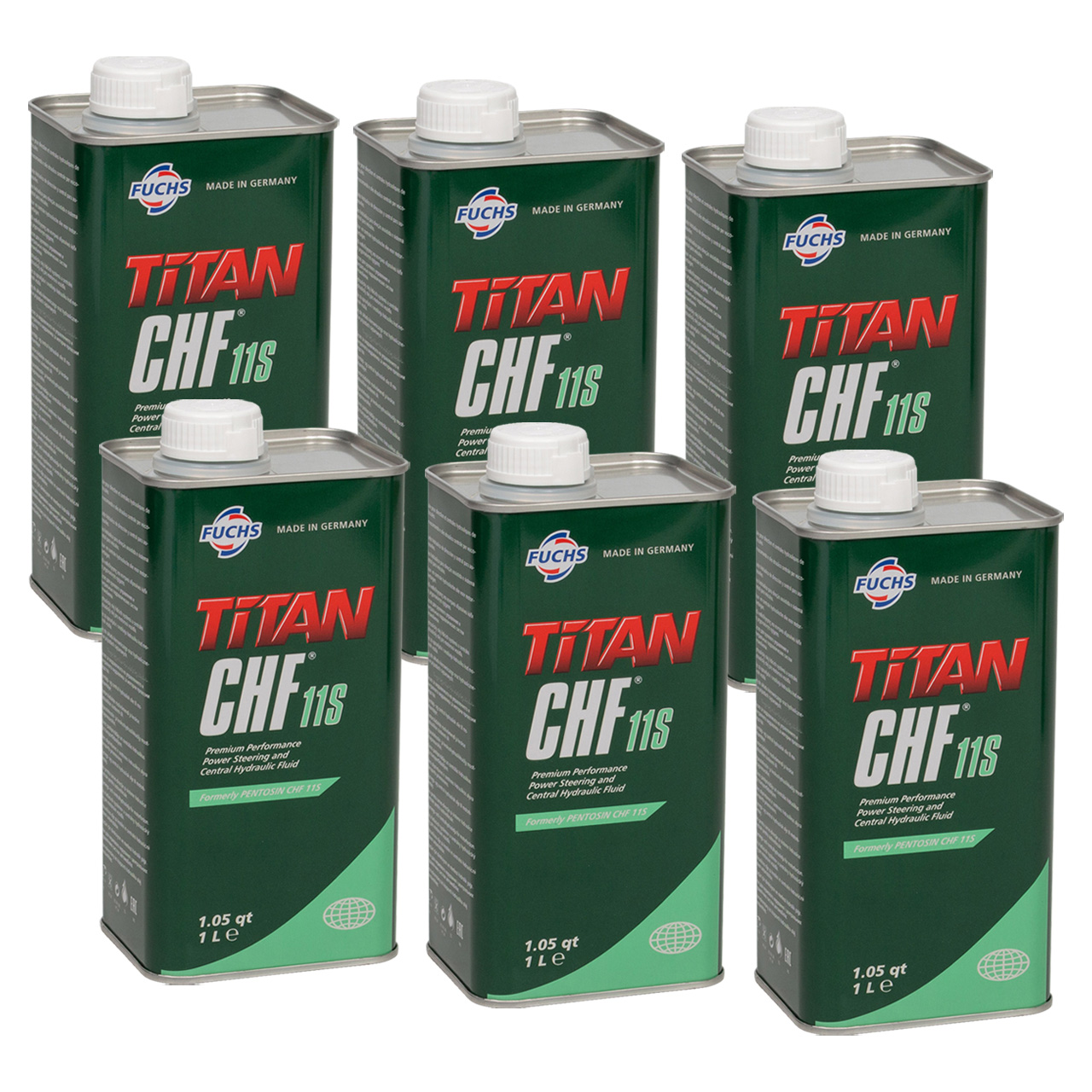6L 6 Liter FUCHS Pentosin TITAN CHF 11S Hydraulik&ouml;l Servolenkungs&ouml;l f&uuml;r BMW MERCEDES OPEL