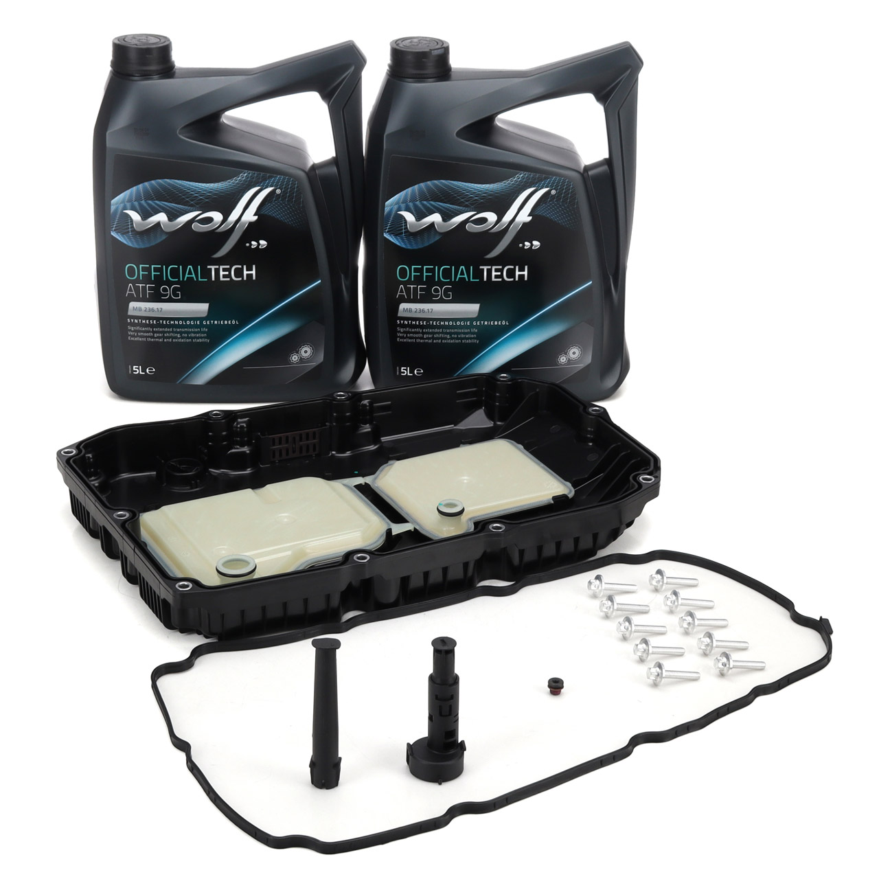 Ölwanne Automatikgetriebe 9G-TRONIC 725 + 10L WOLF 236.17 Getriebeöl für MERCEDES