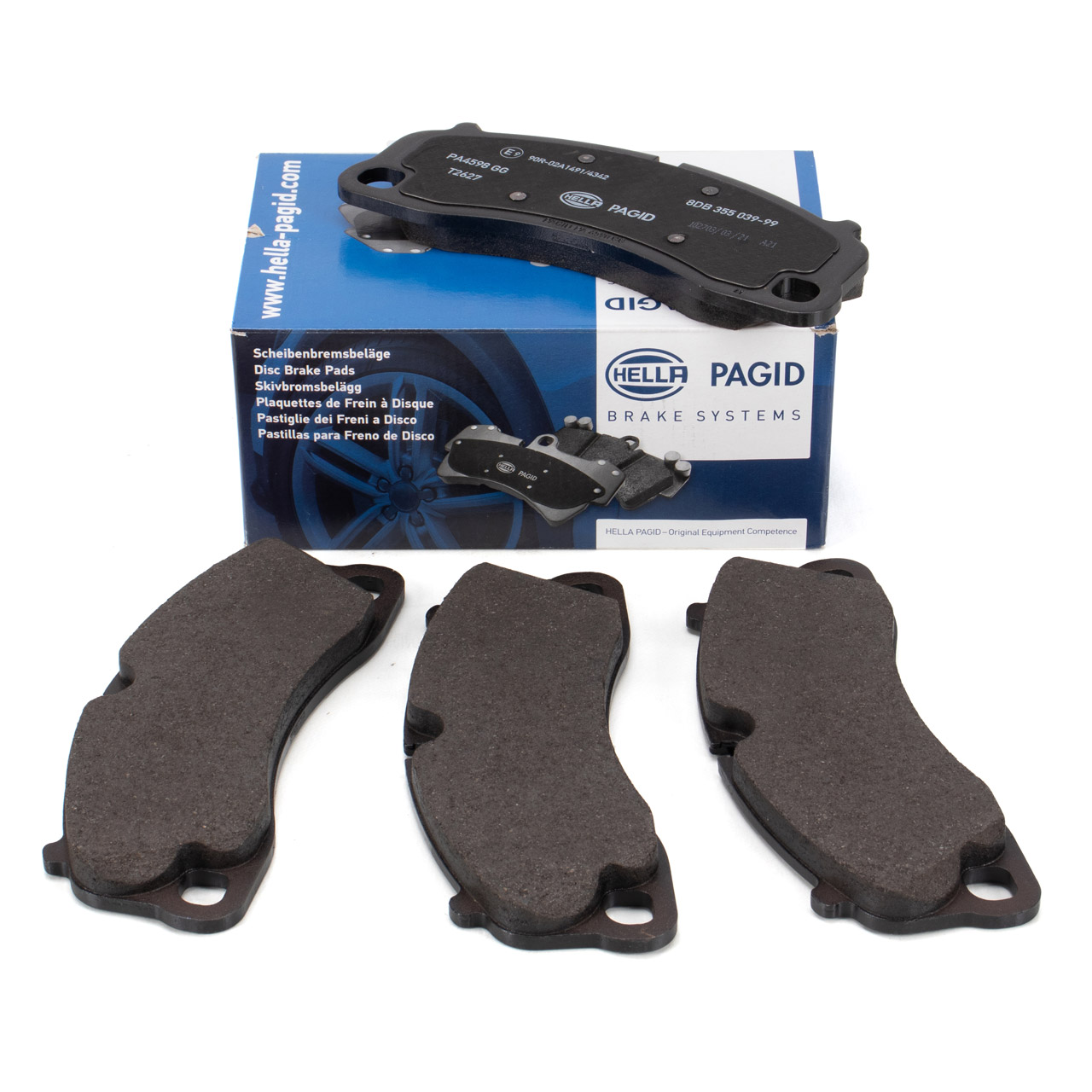 HELLA PAGID Bremsbeläge für PORSCHE 991 992 Boxster Cayman 982 GTS 4.0 vorne 99135194702