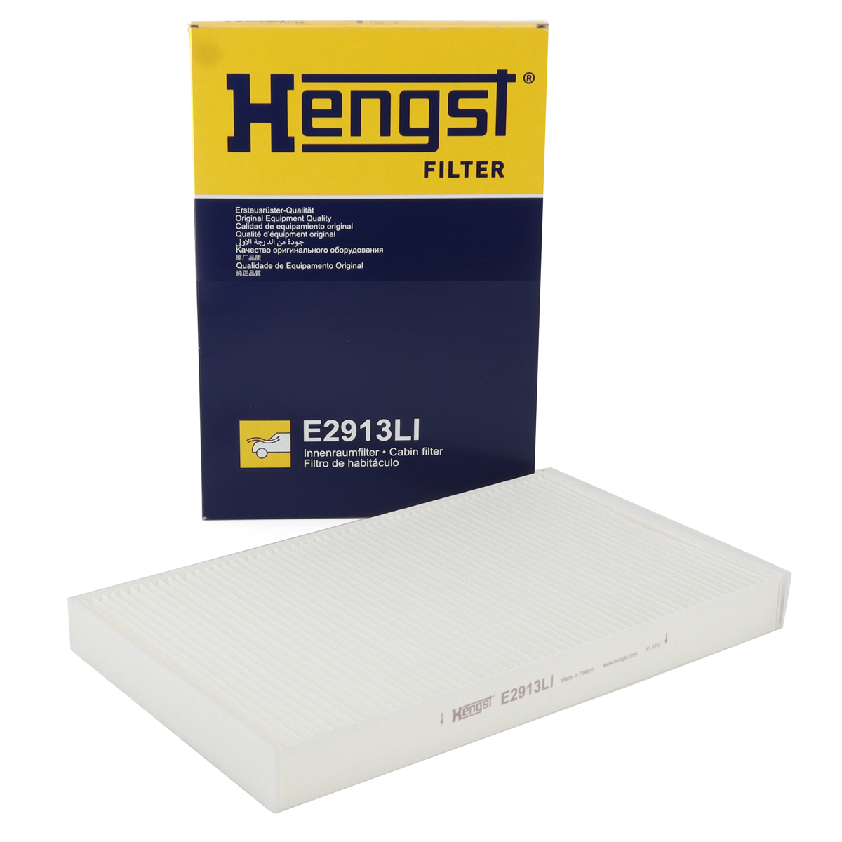 HENGST E2913LI Innenraumfilter Pollenfilter f&uuml;r MERCEDES Viano Vito/Mixto W639 6398350247