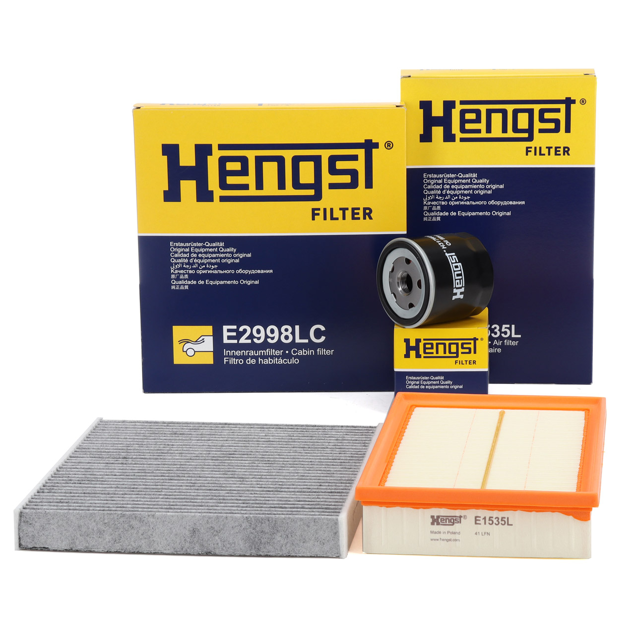 HENGST Filterset f&uuml;r VW Golf 7 8 Passat B8 Tiguan Touran A3 8V 8Y Leon Octavia 1.0/1.5 TSI