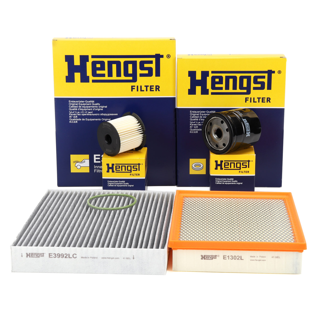 HENGST Filterset Filterpaket 4-tlg f&uuml;r FORD Mondeo 5 MK5 Galaxy CK S-Max CJ Edge 2.0 TDCi