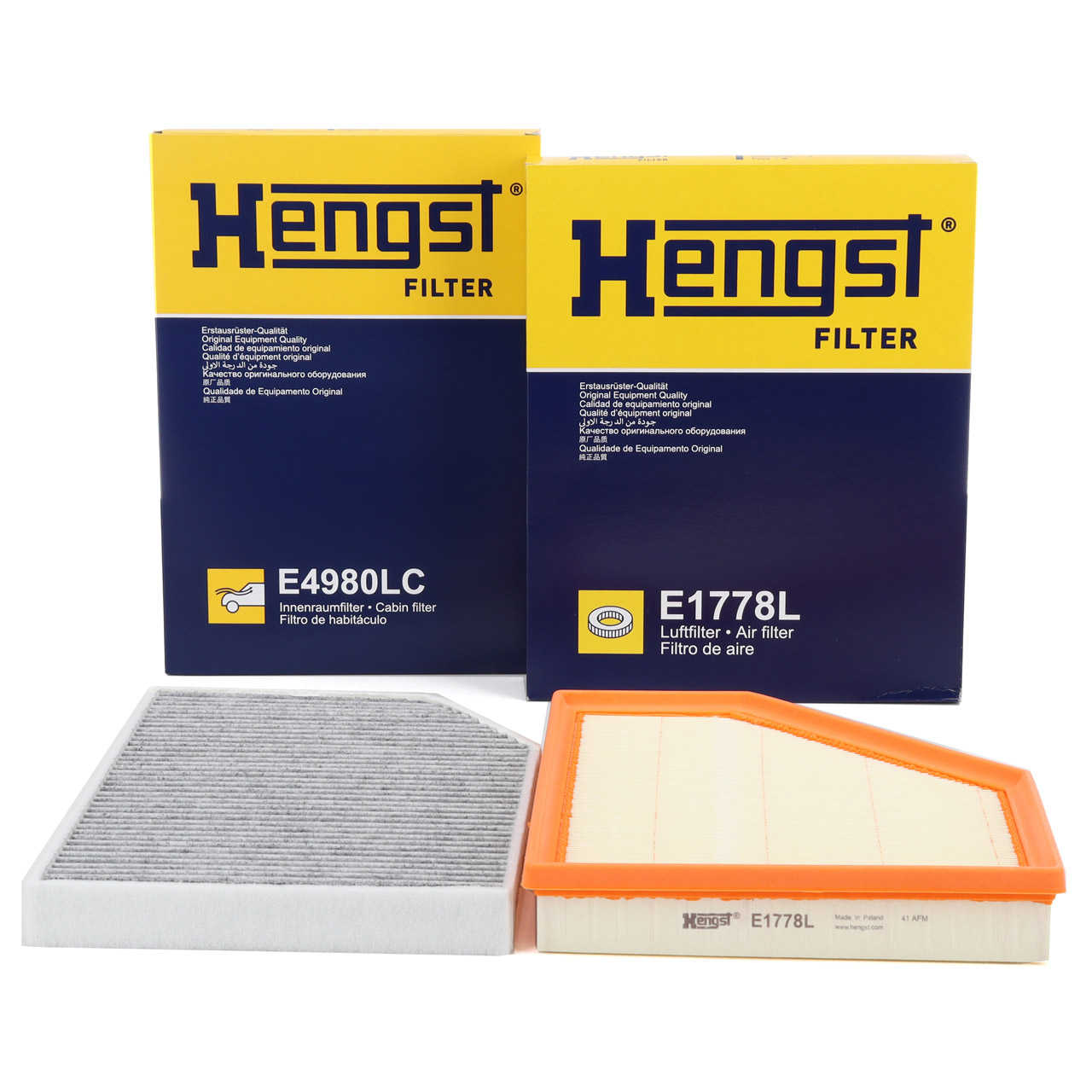 HENGST Innenraumfilter + Luftfilter für BMW 2er G42 3er G20 G21 4er G22 G23 G26 Z4 G29 B48