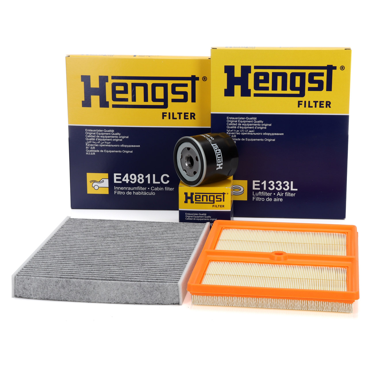 HENGST Filterset f&uuml;r VW Polo 6 T-Cross A1 GB Arona Ibiza 5 Kamiq Scala 1.0 TSI 90-116 PS