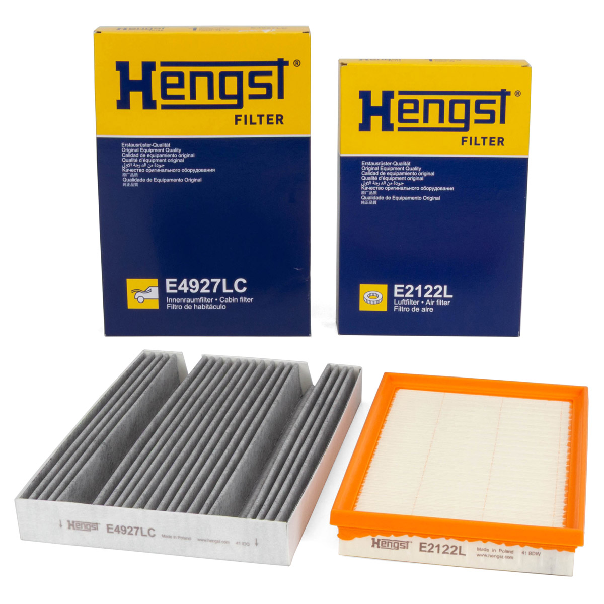 HENGST Innenraumfilter + Luftfilter für MERCEDES V-Klasse Vito MAarco Polo W447 CDI OM654