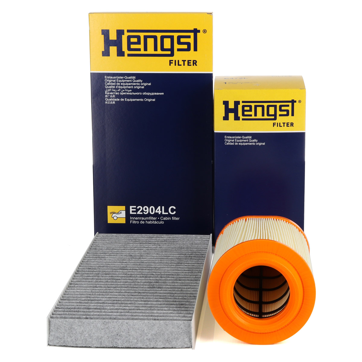 HENGST Innenraumfilter + Luftfilter f&uuml;r MERCEDES SLK R171 200 Kompressor 163/184 PS M271