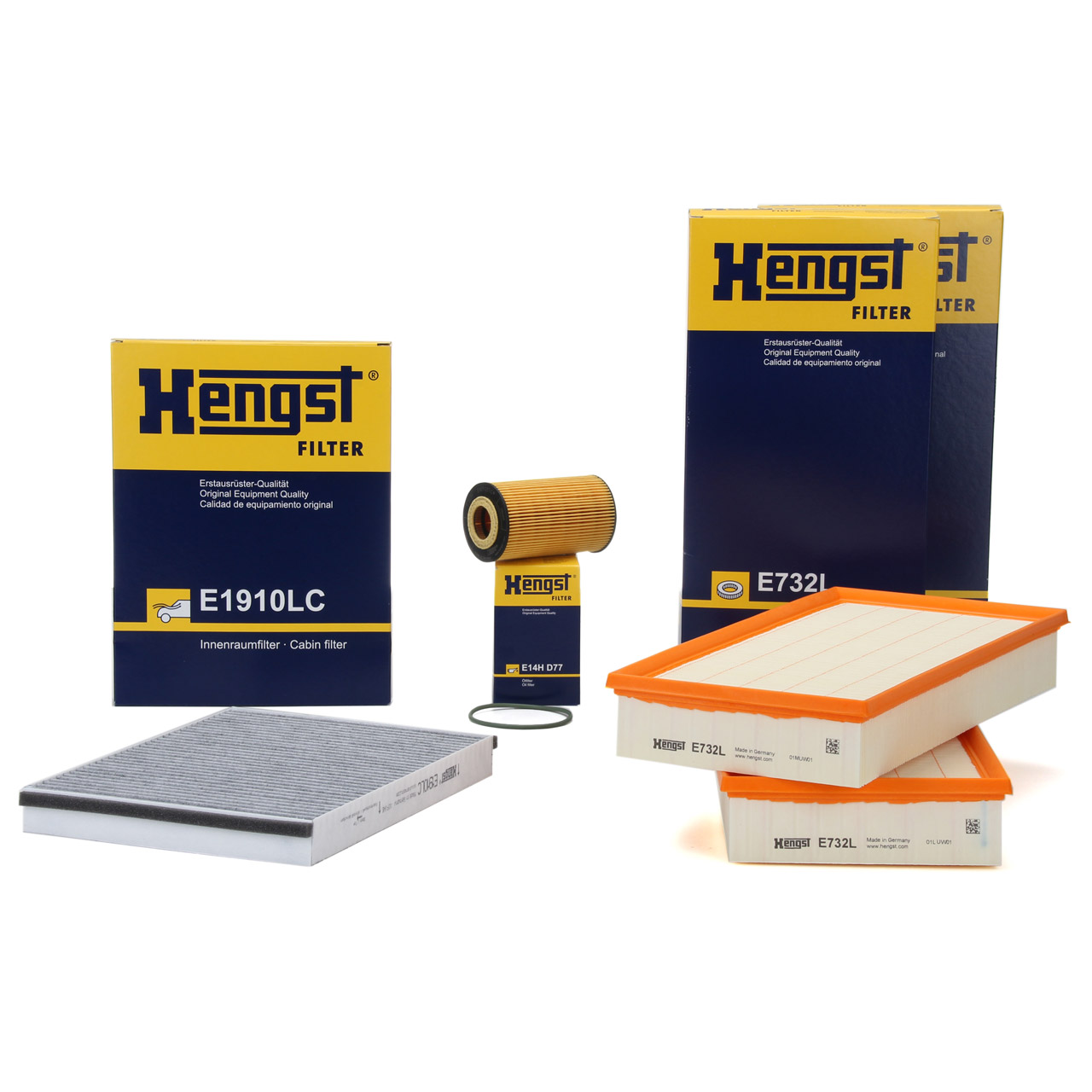 HENGST Filter Kit for PORSCHE Cayenne (9PA) S / Turbo / S 4.5 340&ndash;521 hp