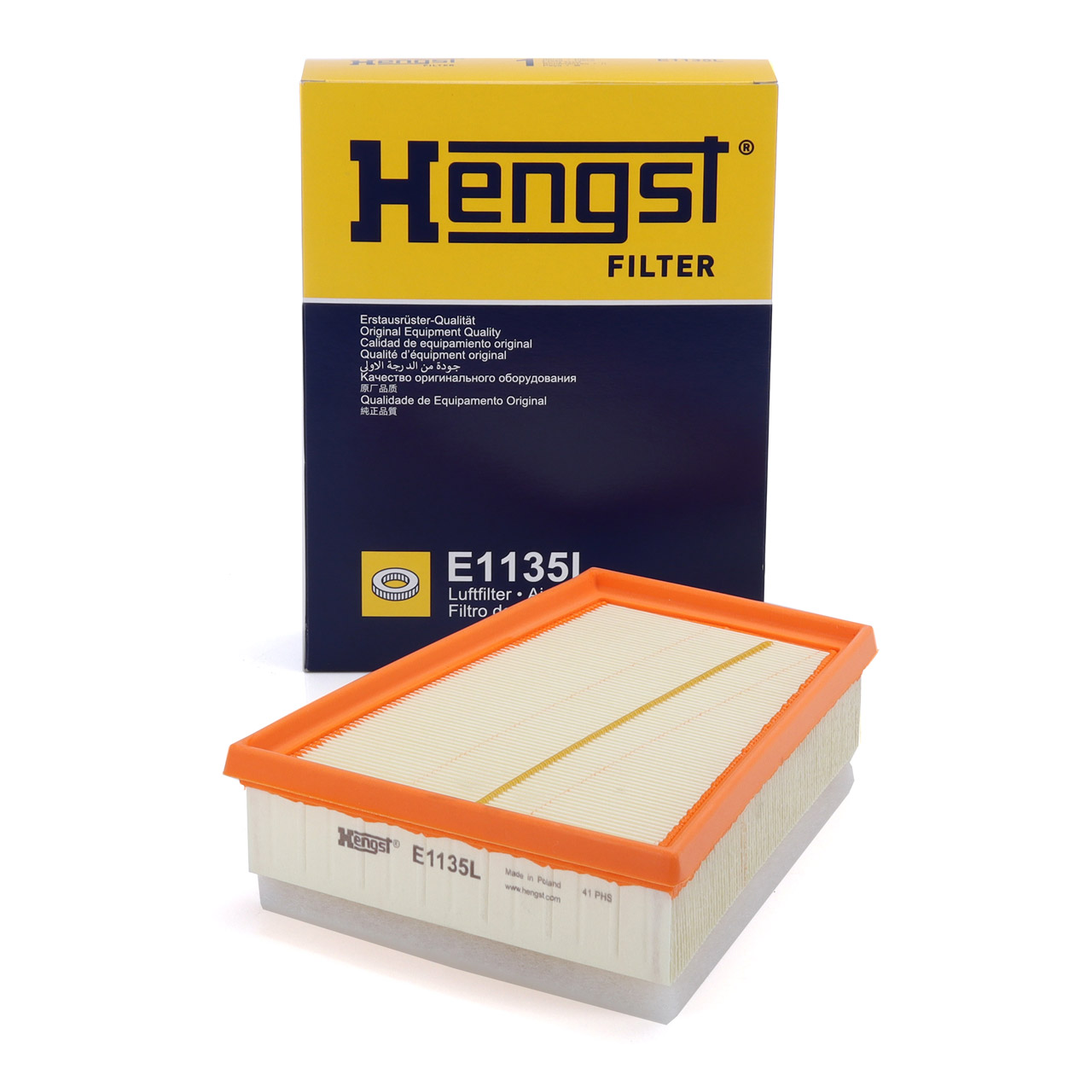 HENGST E1135L Luftfilter f&uuml;r MERCEDES Citan 415 RENAULT Grand/Kangoo/Be Bop