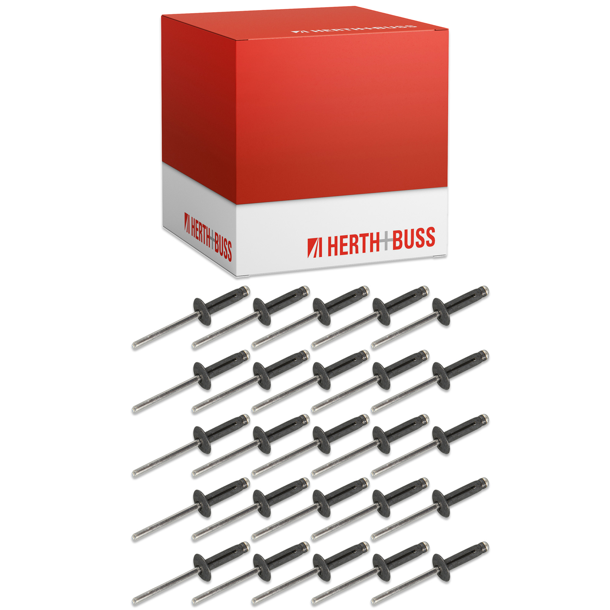 25x HERTH+BUSS Blindniet Spreizniete Befestigung f&uuml;r ABARTH DACIA DS FIAT JEEP RENAULT