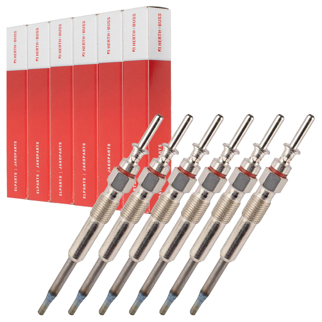 6x HERTH+BUSS ELPARTS Gl&uuml;hkerze f&uuml;r BMW E46 E90-93 E60/61 E63/64 E65-67 X3 M57 12237786869