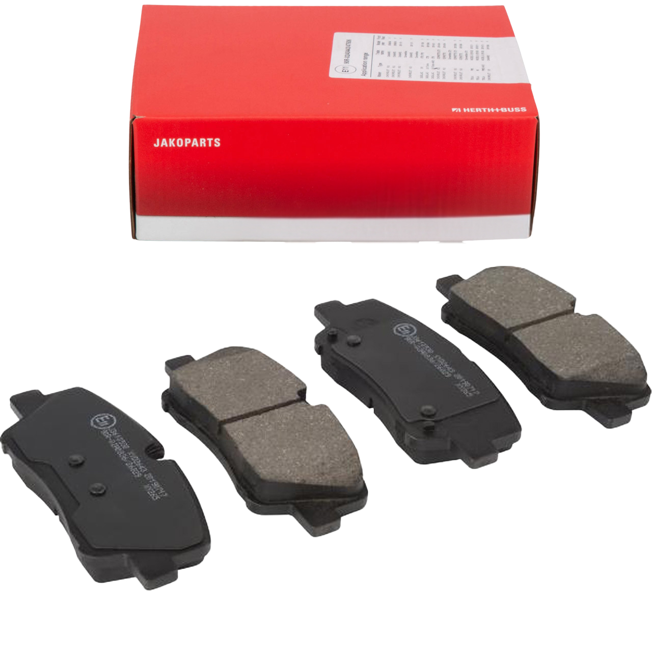 HERTH+BUSS JAKOPARTS Bremsbel&auml;ge f&uuml;r HYUNDAI H350 Bus 2.5 CRDI 150/170 PS hinten