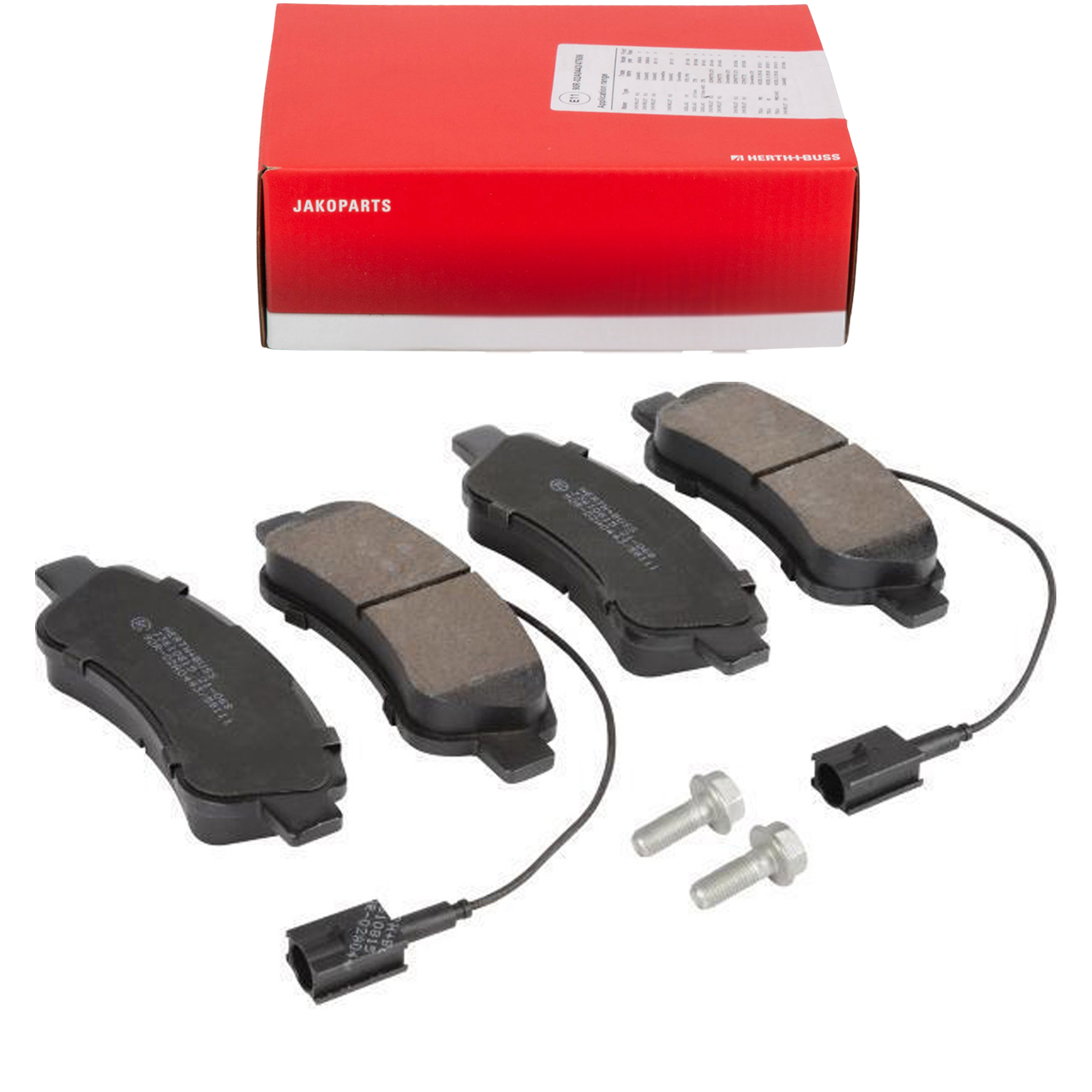 HERTH+BUSS Brake Pads + Wako for CITROEN Jumper, FIAT Ducato, and PEUGEOT Boxer (rear)