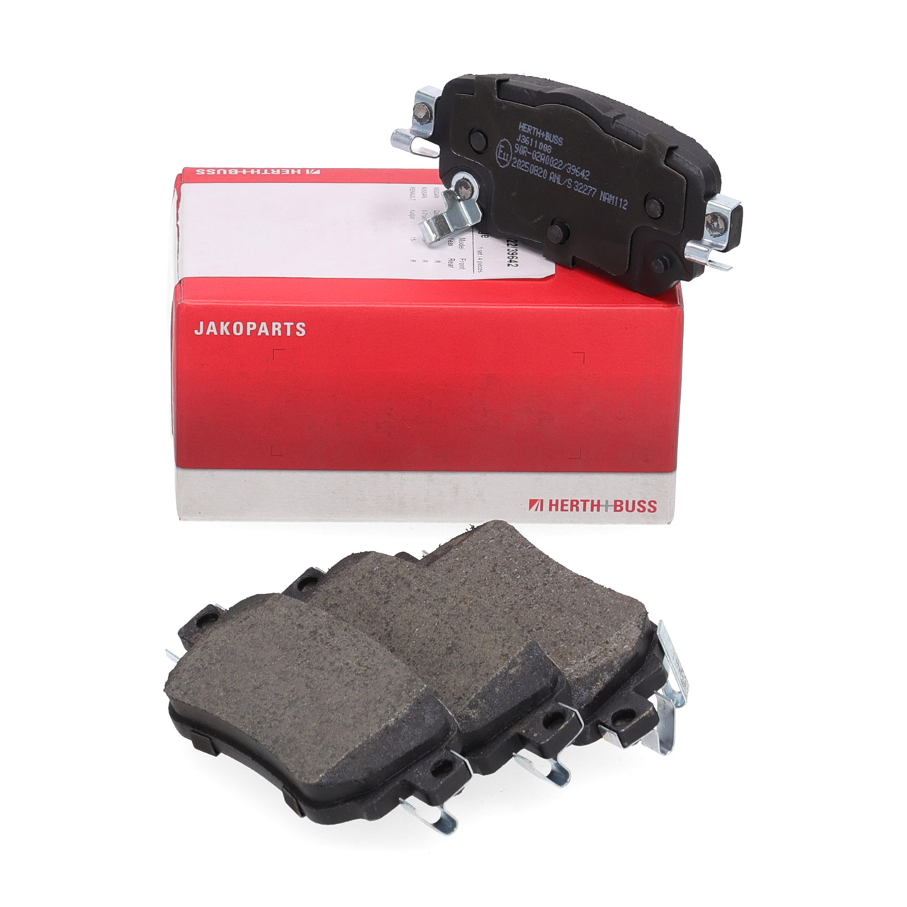HERTH+BUSS JAKOPARTS Brake Pads for NISSAN QASHQAI II (J11) X-TRAIL T32 (Rear)
