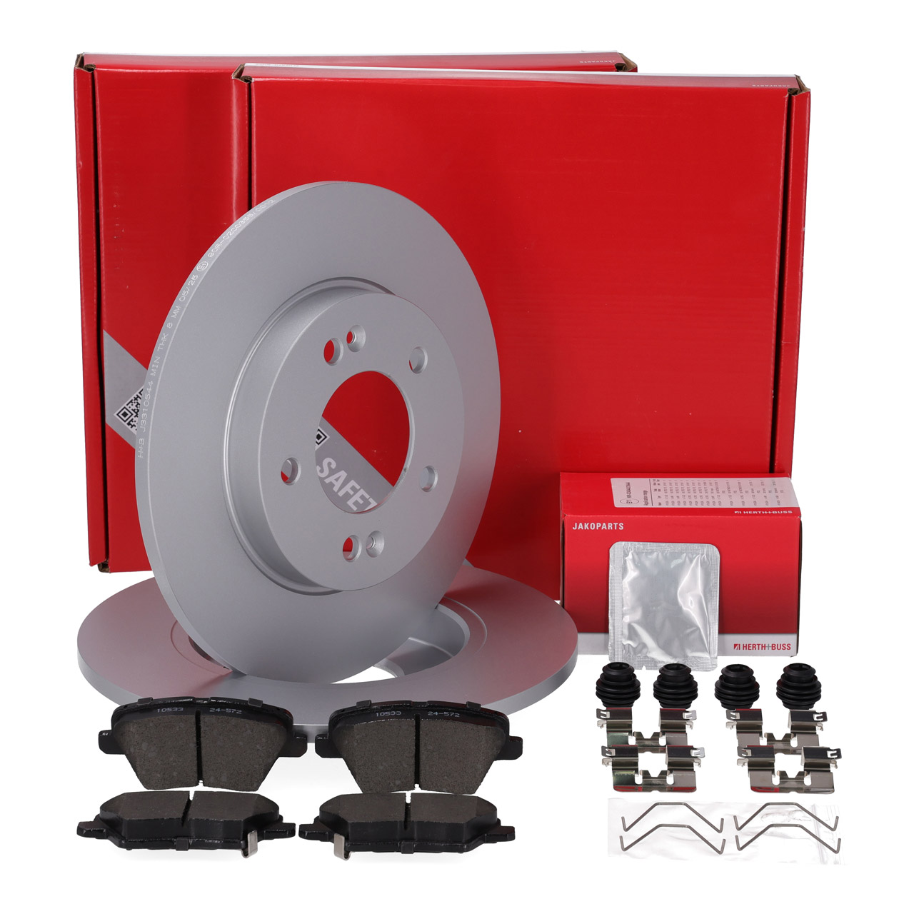 HERTH+BUSS Bremsscheiben + Bremsbel&auml;ge f&uuml;r HYUNDAI i30 PD KIA CeeD PROCeed xCeeD CD hinten