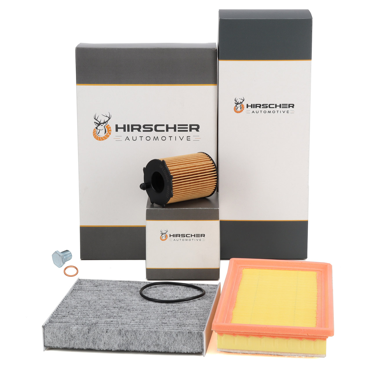 HIRSCHER Filter-Set f&uuml;r FIAT 500 ab 09.2011 Panda 312 319 LANCIA Ypsilon 0.9