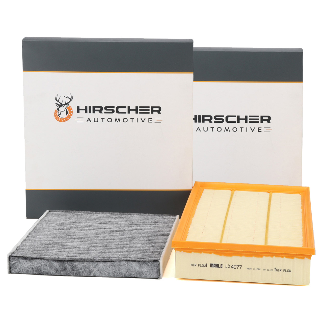 HIRSCHER Innenraum + MAHLE Luftfilter f&uuml;r VW Passat B8 2.0 TDI 4motion AUDI RS3 RSQ3 TTRS