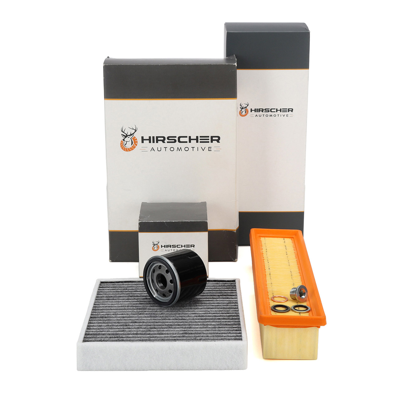 HIRSCHER Filterset f&uuml;r RENAULT Clio 4 DACIA Logan 2 Sandero 2 1.2 16V / LPG 73/75 PS