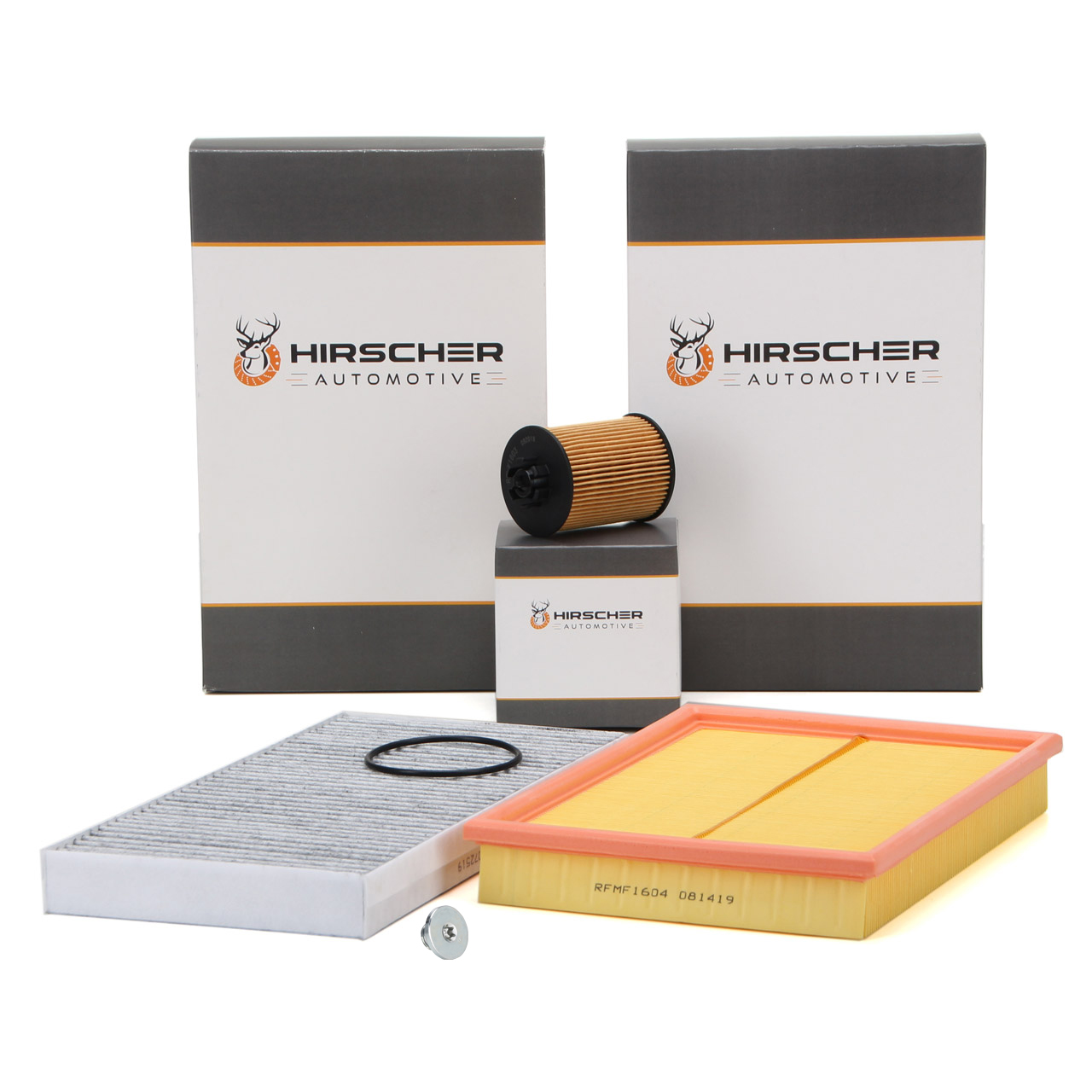 HIRSCHER Filter-Set f&uuml;r OPEL Corsa C Combo Tigra B 1.0 1.2 1.4 16V bis Motor 19MA9234