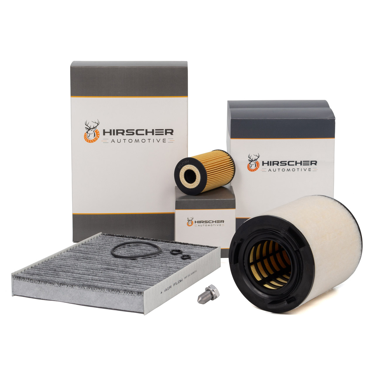 HIRSCHER Filter-Set für AUDI A1 SEAT Ibiza SKODA Fabia Rapid Roomster VW Polo 1.6 TDI