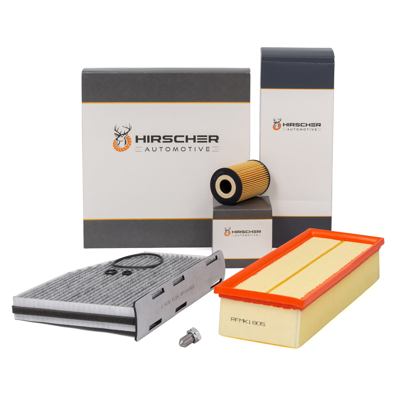 HIRSCHER Filter-Set f&uuml;r AUDI A3 SEAT Leon SKODA Octavia Superb VW Golf 5 6 1.6/2.0 TDI
