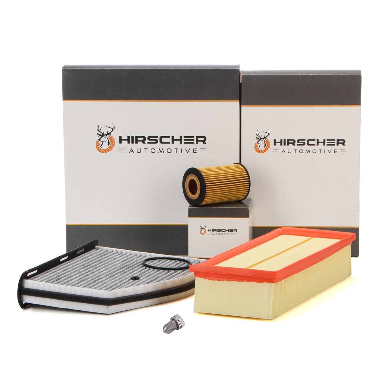 HIRSCHER Filter-Set f&uuml;r VW Tiguan 5N Sharan 7N Caddy 4 AUDI Q3 8U 2.0 TDI