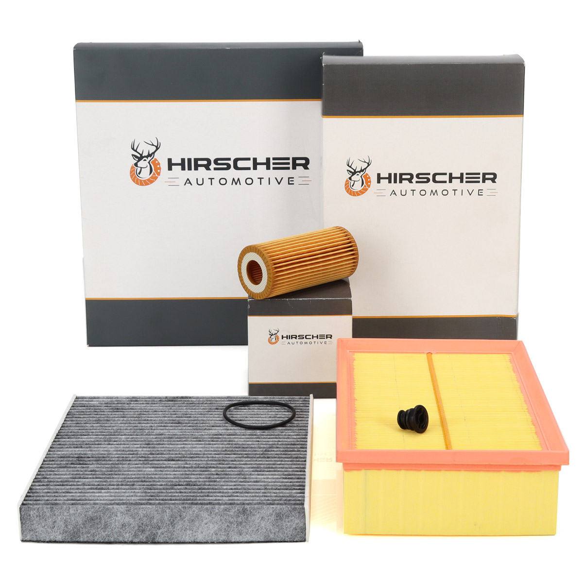 HIRSCHER Filter-Set + &Ouml;lablassschraube f&uuml;r VW Polo 6 AW1 BZ1 2.0 GTI 200/207 PS