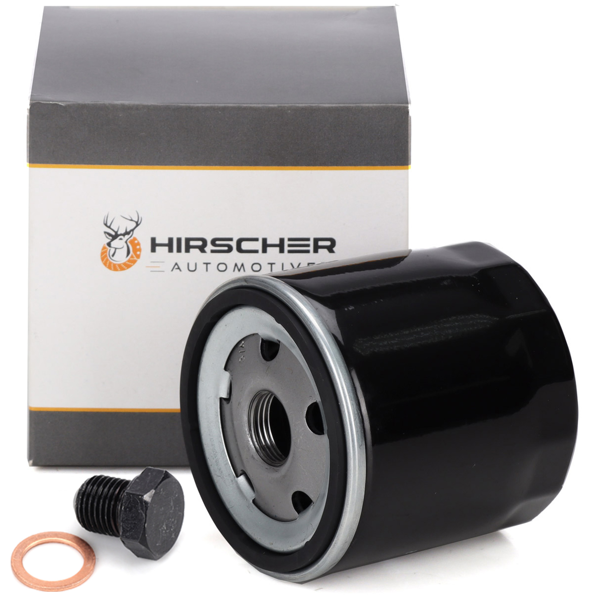 HIRSCHER Ölfilter 04E115561H + Schraube N90288901 für VW Golf 7 Passat Polo 1.0-1.5 TSI