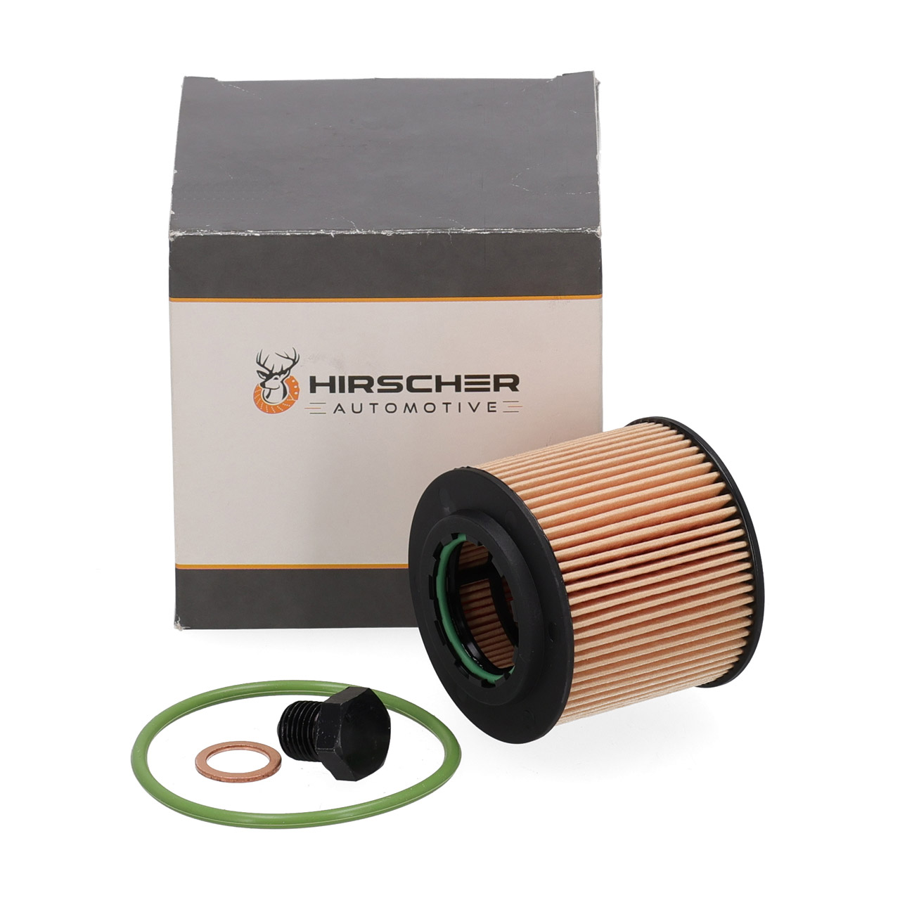 HIRSCHER Oil Filter + Screw for VW Polo 4, 5; Fox; Ibiza 3, 4; Fabia 1, 2; Rapid; Roomster 1.2